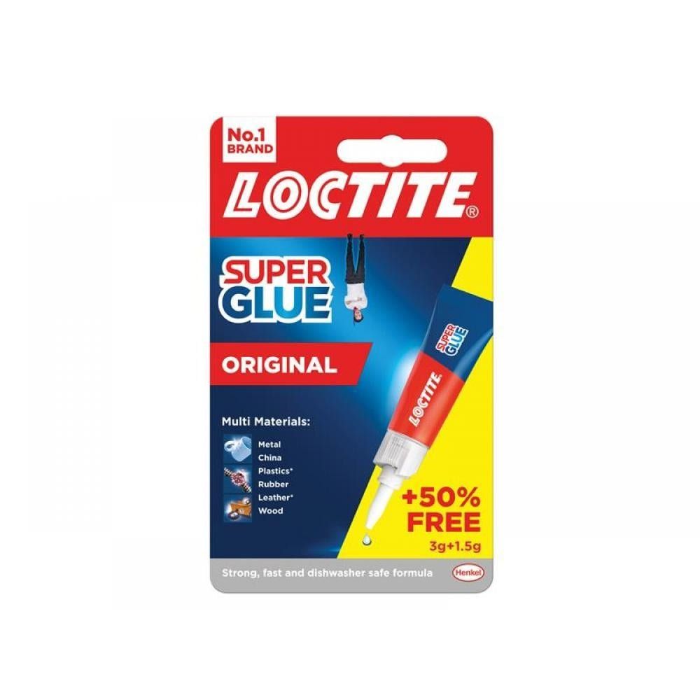 Loctite 2633452 Super Glue Original Tube 3G + 50% Extra Free - Image 1