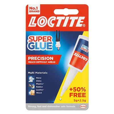 Loctite 2633424 Super Glue Precision Bottle 5G + 50% Extra Free