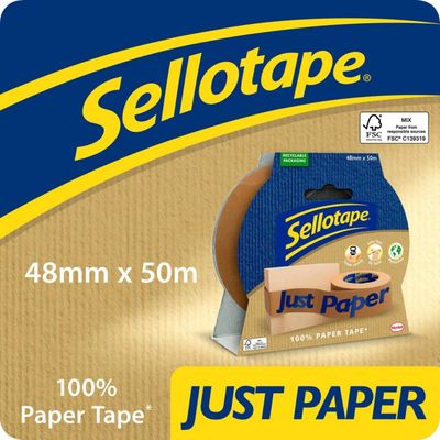 Sellotape Paper Tape 48mm x 50m Brown (Roll) - 2997919