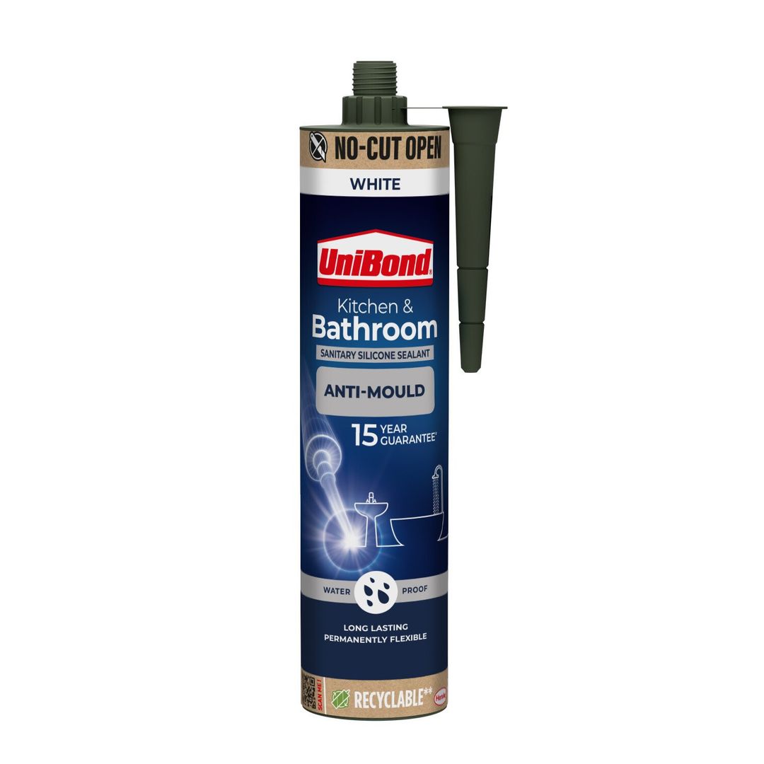 Unibond Kitchen and Bathroom Antimould Sealant - White - Image 1