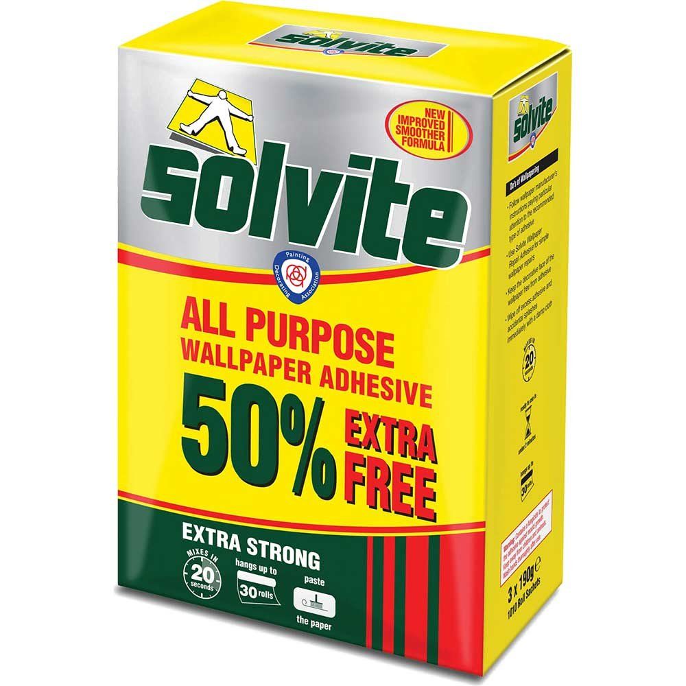 Solvite All Purpose Wallpaper Adhesive Paste 650g - Image 1