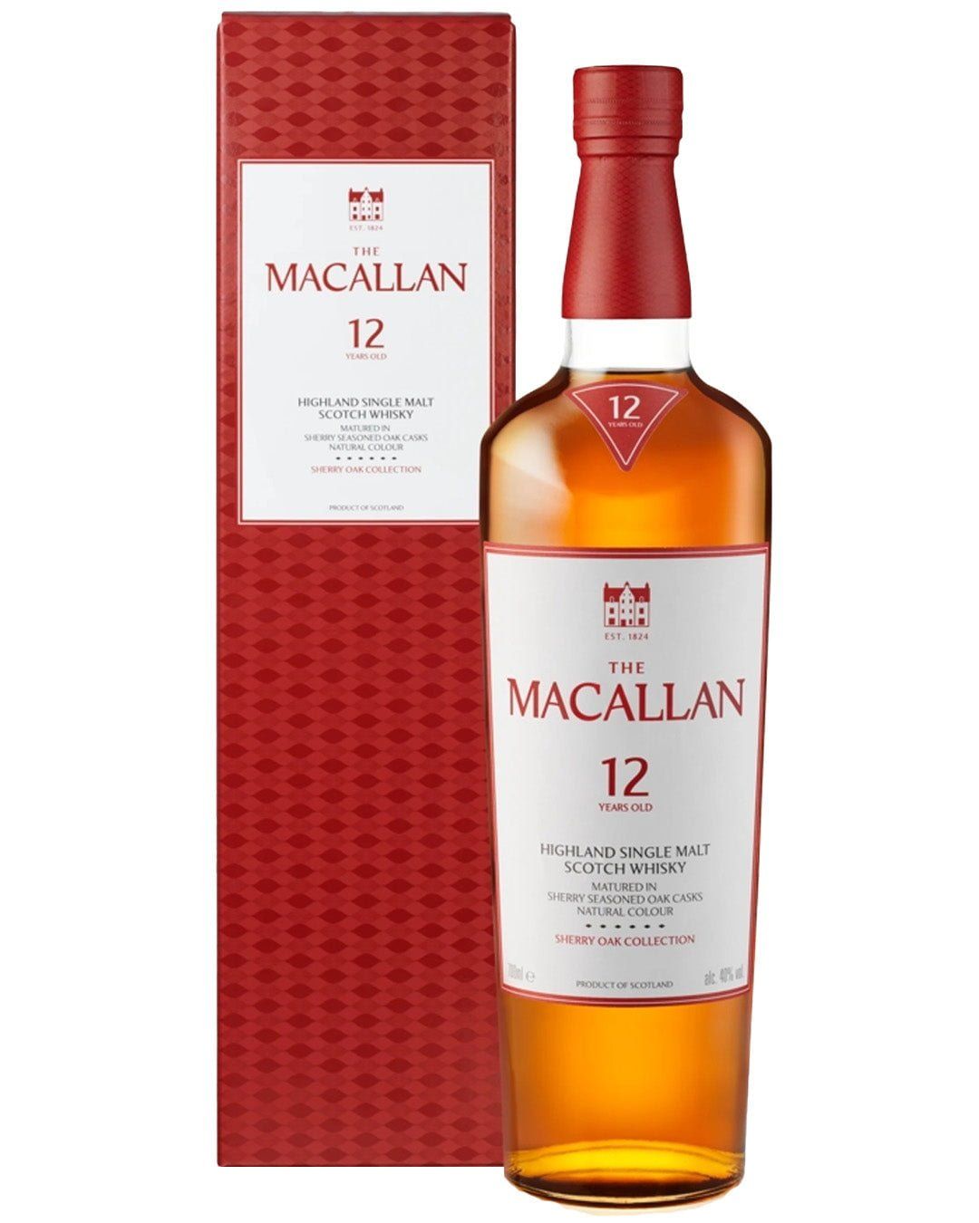 Macallan 12 Year Old Sherry Oak Speyside Single Malt Scotch Whisky - Image 1