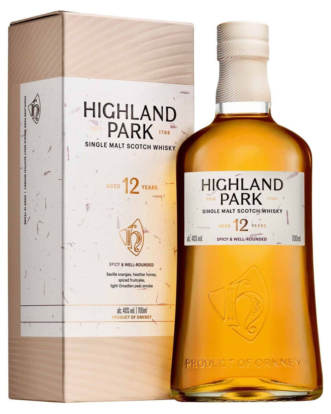 Highland Park 12 Year Old Island Single Malt Scotch Whisky - Image 1