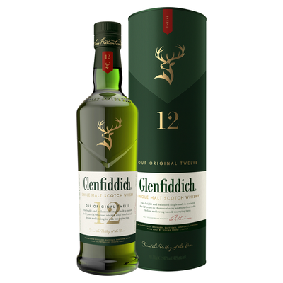 Glenfiddich 12 Year Old Speyside Single Malt Scotch Whisky - Thumbnail 2