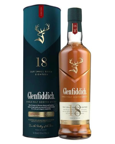 Glenfiddich 18 Year Old Speyside Single Malt Scotch Whisky