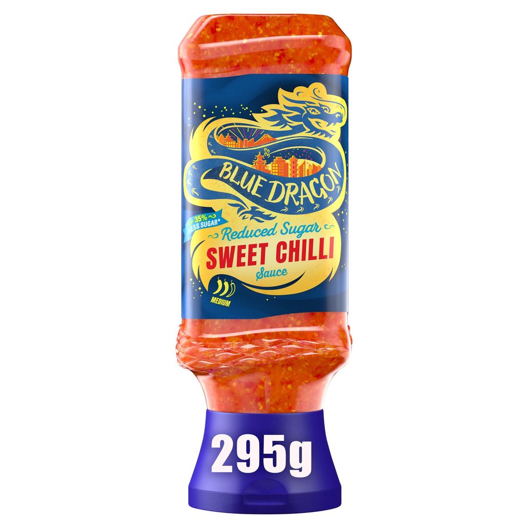 Blue Dragon Reduced Sugar Sweet Chilli Dipping Sauce 295g - Image 1