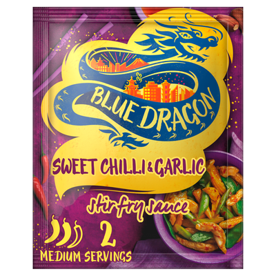 Blue Dragon Sweet Chilli & Garlic Stir Fry Sauce 120g - Thumbnail 2