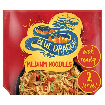 Blue Dragon Medium Noodles Wok Ready 300g