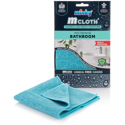 Minky Antibacterial Bathroom M Cloth - Blue