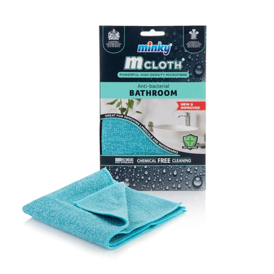 Minky Antibacterial Bathroom M Cloth - Blue - Thumbnail 2