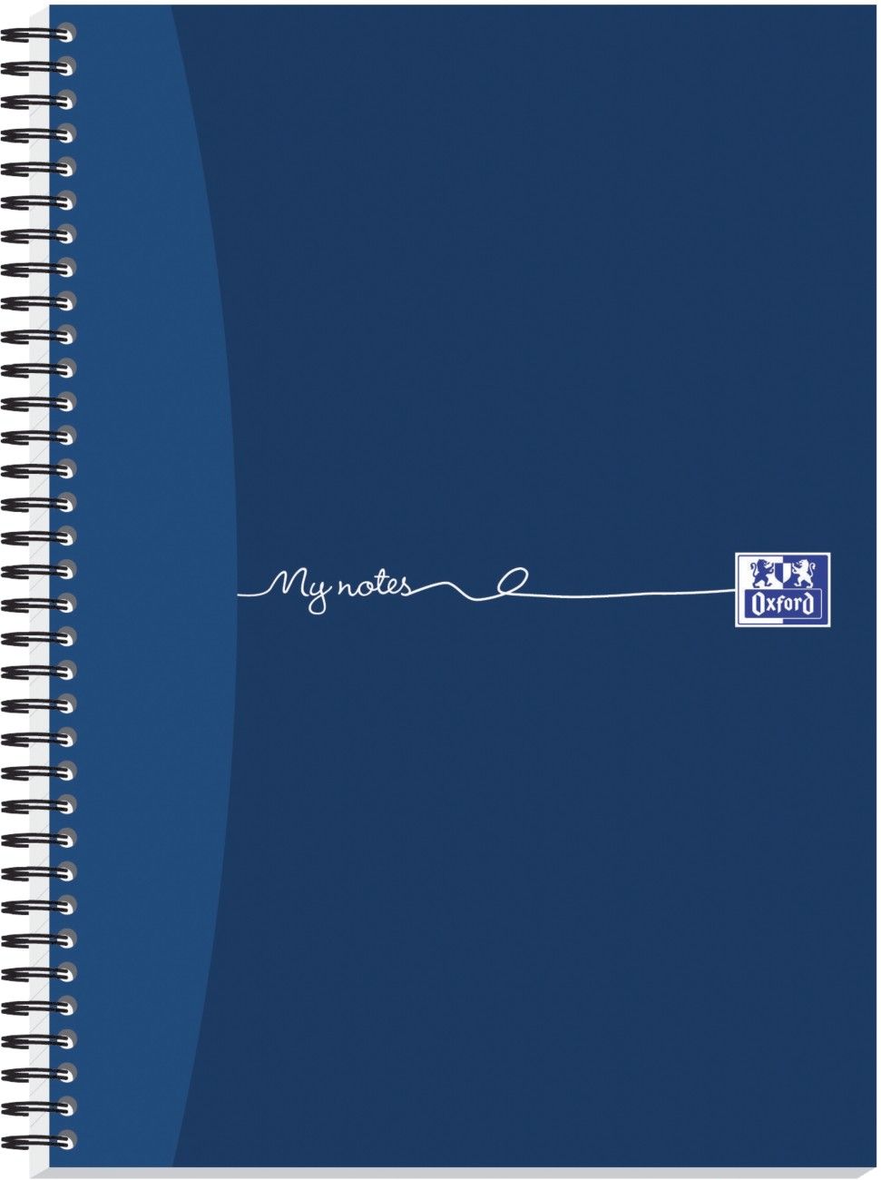 Oxford My Notes Card Cover Wirebound Notebook 100 Pages A4 Blue (5 Pack) 400020193 - Image 1
