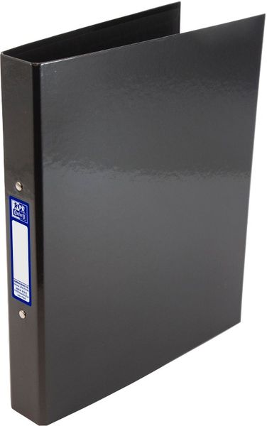 Elba Ring Binder A4 Laminated Paper On Board 30mm Spine 25mm Capacity 2 O-Ring Black 400107382