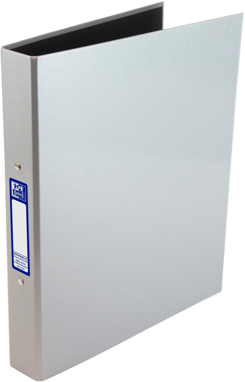 Oxford 25mm 2 O-Ring Binder A4 Plus Metallic Silver 400017759 - Image 1