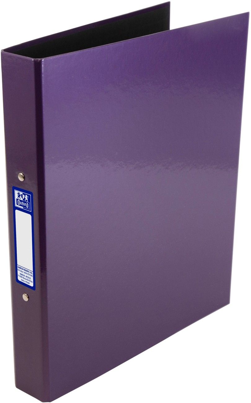 Oxford 25mm 2 O-Ring Binder Laminated A4 Plus Purple 400017758 - Image 1
