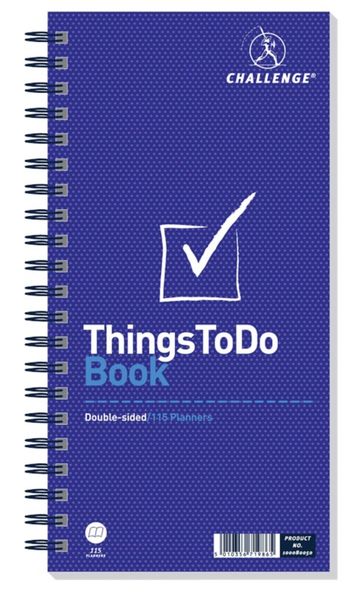 Challenge 280x141mm Things To Do Today Book Wirebound 115 Pages - 100080050