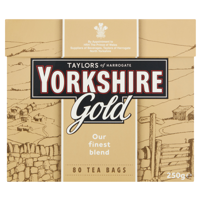 Taylors of Harrogate Yorkshire Gold 80 Tea Bags 250g - Image 1