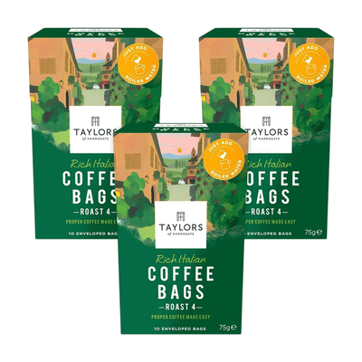 Taylors of Harrogate Rich Italian Coffee Bags 75g x 3 - Thumbnail 2