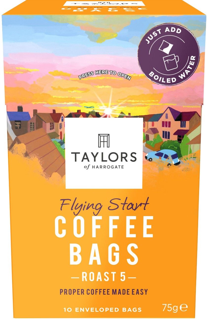 Taylors of Harrogate Flying Start Coffee Bags 75g x 3 - Image 1