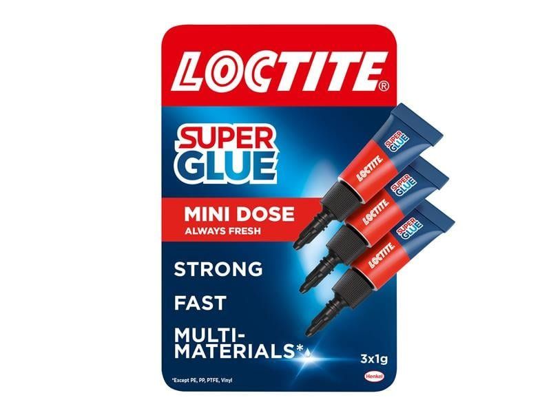 Loctite 2714408 Super Glue Original Mini Tube Trio 3 X 1G - Image 1