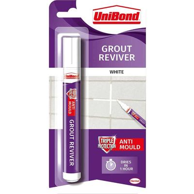 Unibond 1878160 White Grout Reviver Pen 7Ml