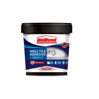 Unibond 2570754 Uforce Wall Grout Grey 1.38Kg - Thumbnail 2