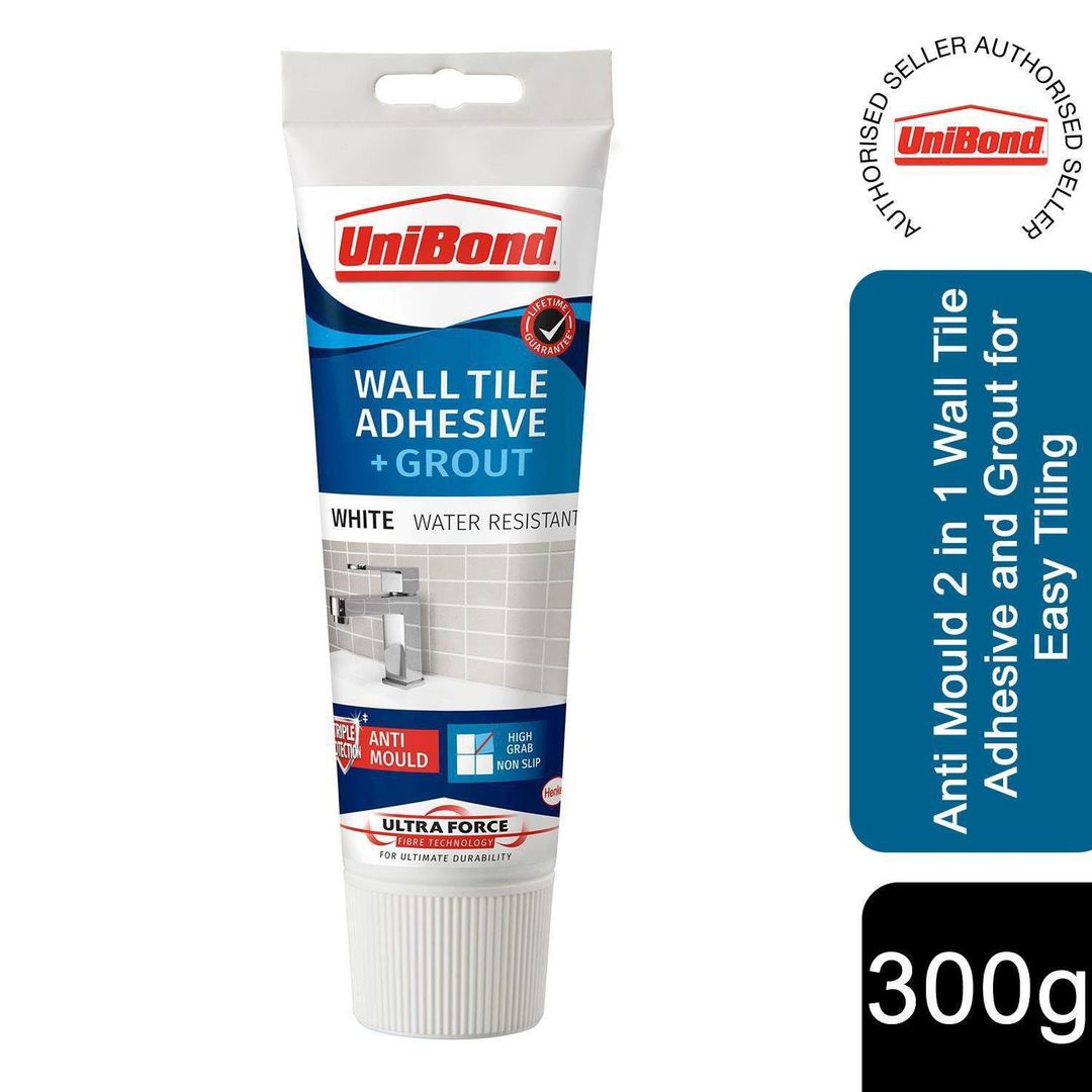 Unibond 2643638 Uforce Wall Tile Adhesive & Grout White - Image 1
