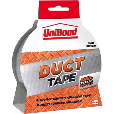 Unibond 2675777 Diy Duct Tape Silver 50Mm X 50M