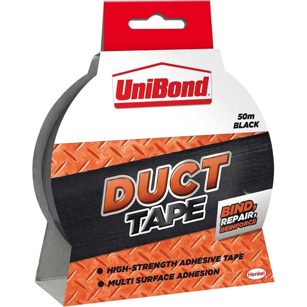 Unibond 2675776 Diy Duct Tape Black 50Mm X 50M - Image 1