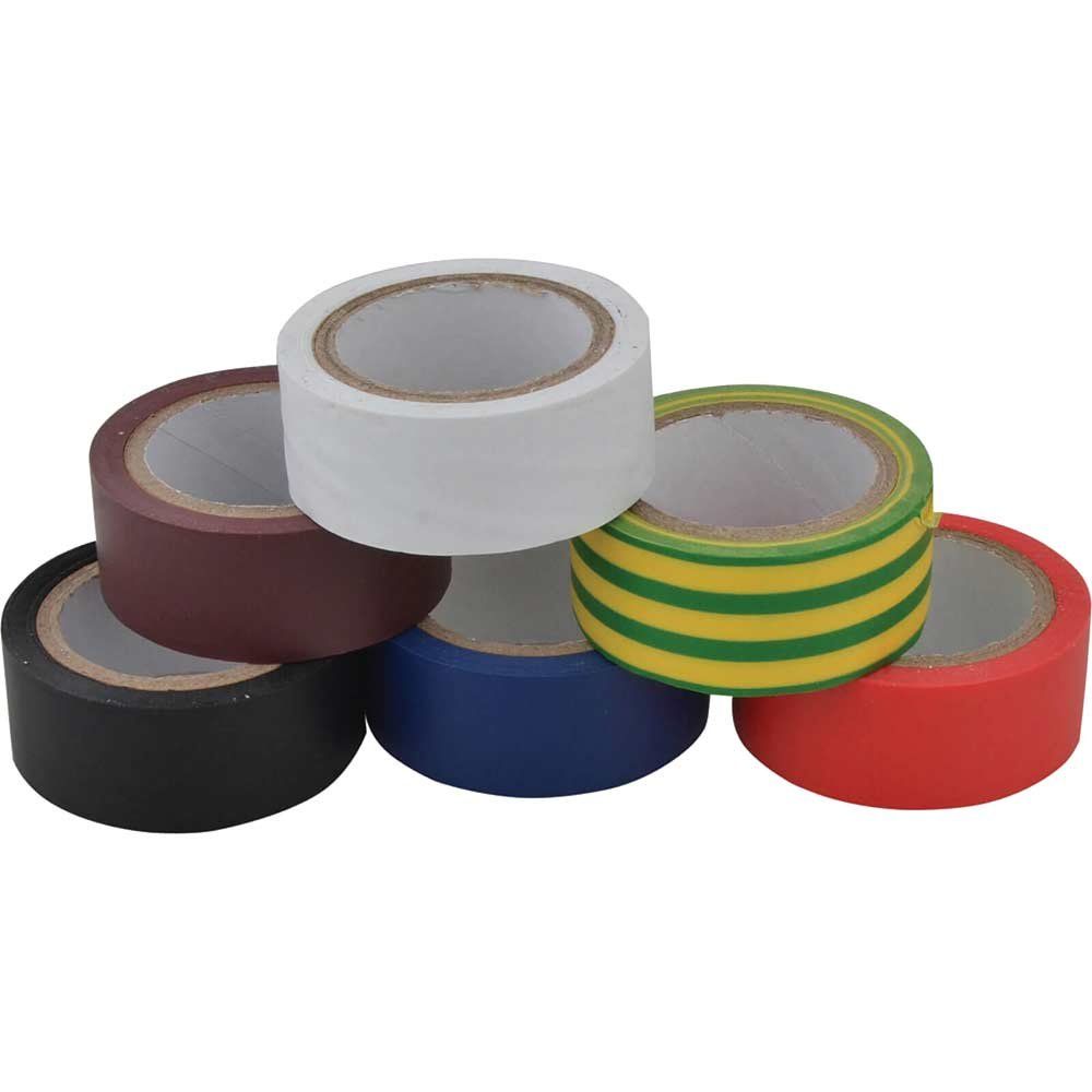 Unibond 2675477 Electrical Tape (6 Colour Pack) 19Mm X 3.5M - Image 1