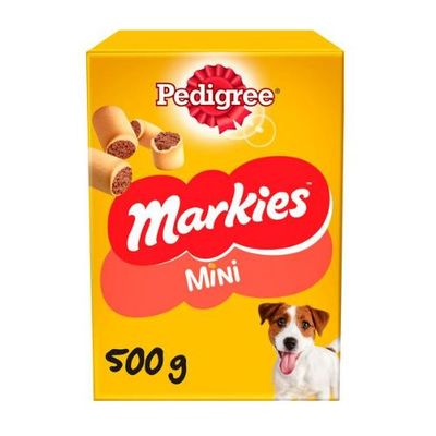 Pedigree Markies Mini Adult Dog Treats Marrowbone Biscuits 500g - Thumbnail 2