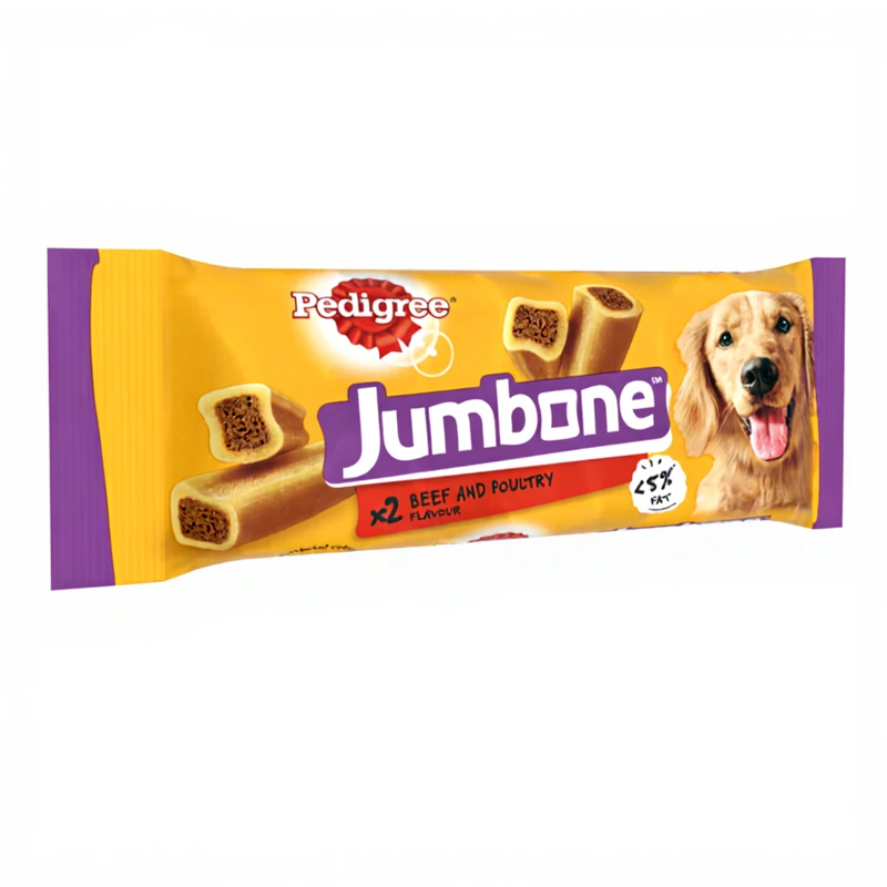 PEDIGREE JUMBONE Medium Dog Treats Beef and Poultry 2 Chews - Image 1