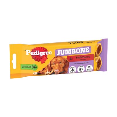 PEDIGREE JUMBONE Medium Dog Treats Beef and Poultry 2 Chews - Thumbnail 2