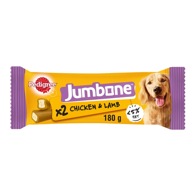Pedigree Jumbone Chicken & Lamb 2 Pack 180g