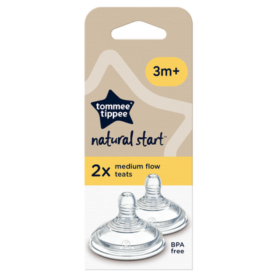 Tommee Tippee Natural Start Medium Flow Teat (Pack of 2) - Thumbnail 2