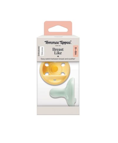 Tommee Tippee Breast-like Soothers 0-6m (2 Pack)