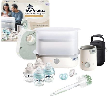 Tommee Tippee Closer to Nature | Feeding Kits | Anti - Colic | White | Electric Steam Bottle Steriliser | Feeding Set