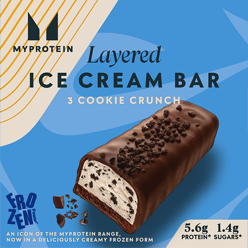 Myprotein Layered Ice Cream Bar 3 Cookie Crunch 120g - Image 1