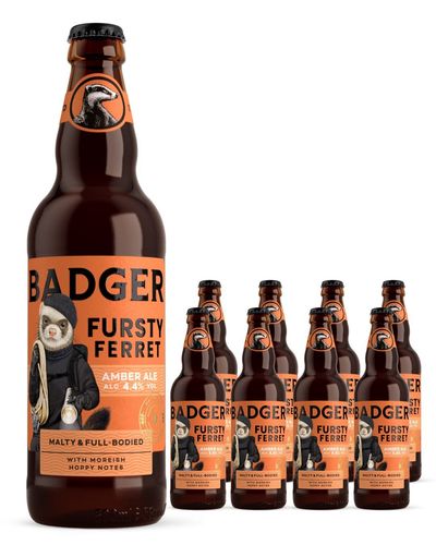 Badger Fursty Ferret Amber Ale Multipack, 8 x 500 ml - Thumbnail 2