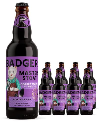Badger Master Stoat Coffee Stout Multipack, 8 x 500 ml - Thumbnail 2