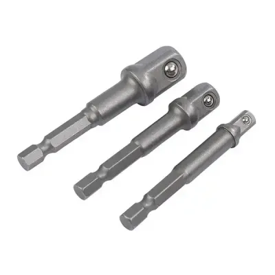 Draper 00005 Socket Adaptor Set 1/4in Hex. X 1/4in 3/8in & 1/2in Sq. Dr. (3 Piece) per set - Thumbnail 3