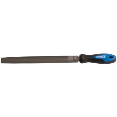 Draper 00010 Soft Grip Engineerfts Half Round File And Handle 250Mm each