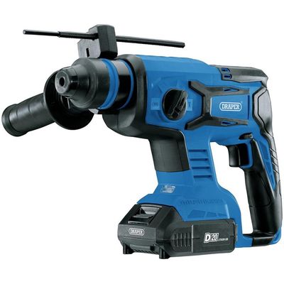 Draper D20 20V Brushless SDS+ Rotary Hammer Drill, 2 x 2.0Ah Batteries, 1 x Charger