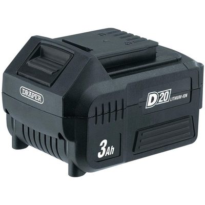 Draper 00649 D20 20V Li-Ion Battery 3.0Ah each