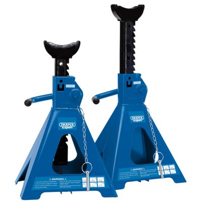 Draper Expert 01814 Pair Of Pneumatic Rise Ratcheting Axle Stands 5 Tonne per pair