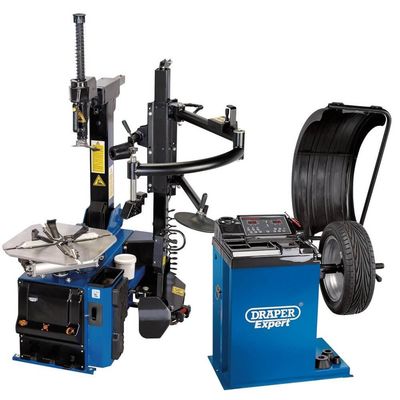 Draper Expert Tyre Changer with Assist Arm and Wheel Balancer Kit - Thumbnail 2