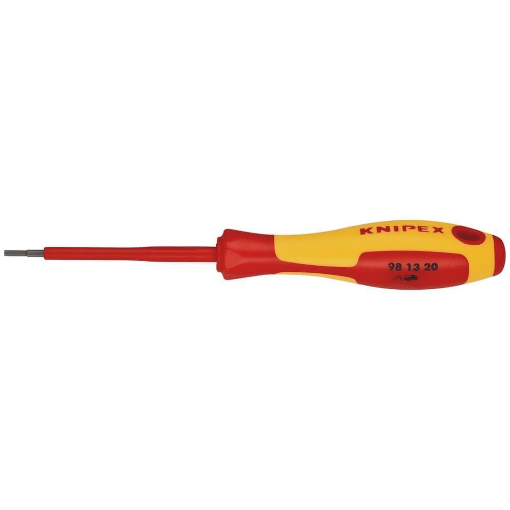 Knipex Knipex 98 13 20 VDE Insulated Hexagon Screwdriver, 2.0 x 75mm - Image 1