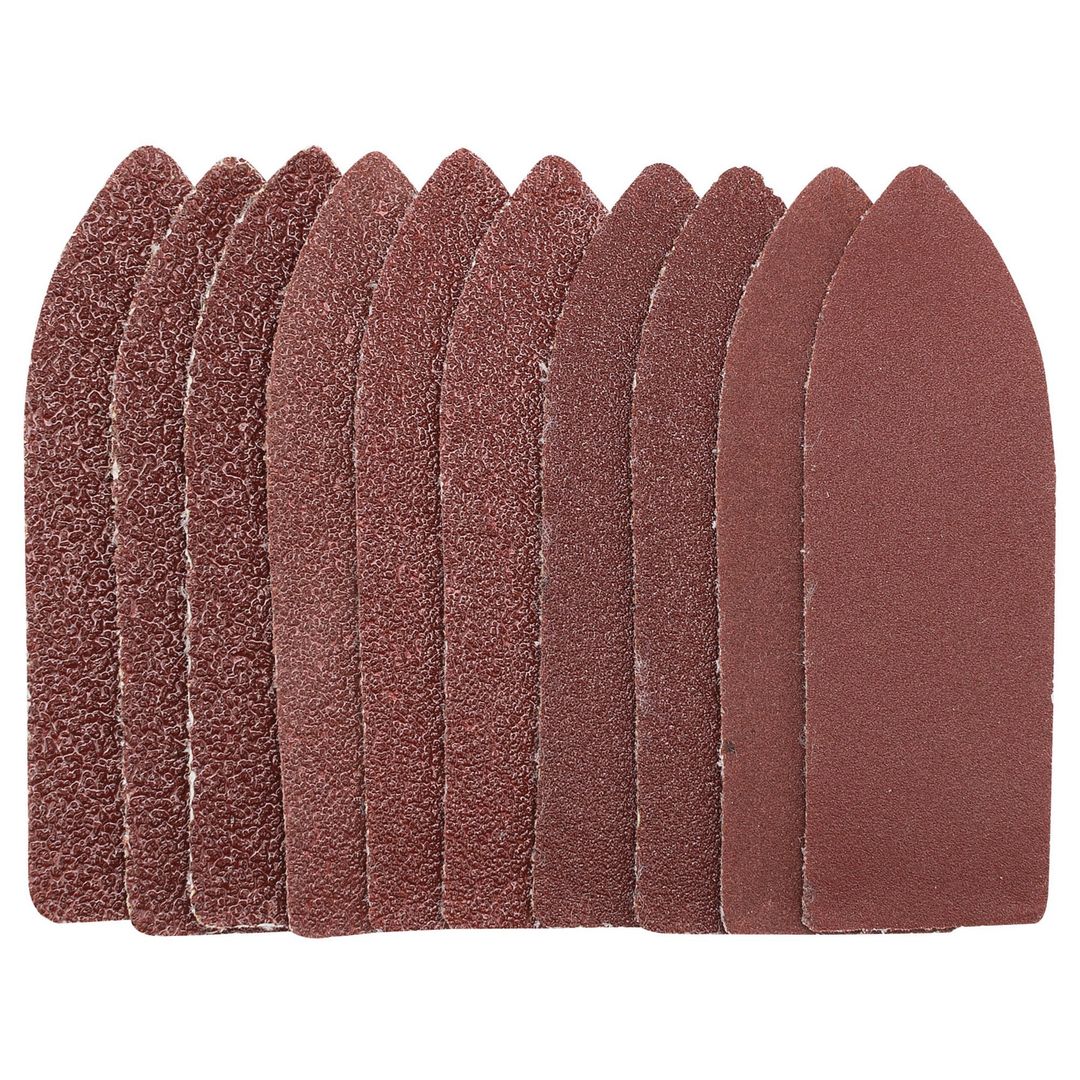Draper 02930 Assorted Grit Hook And Loop Finger Sheets 67 X 67 X 22Mm (Pack Of 10) per pac - Image 1