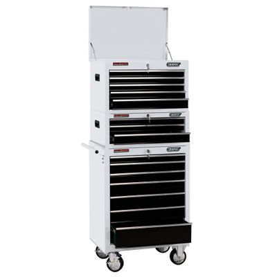 Draper Expert 04597 Combined Roller Cabinet And Tool Chest 15 Drawer 26in White each