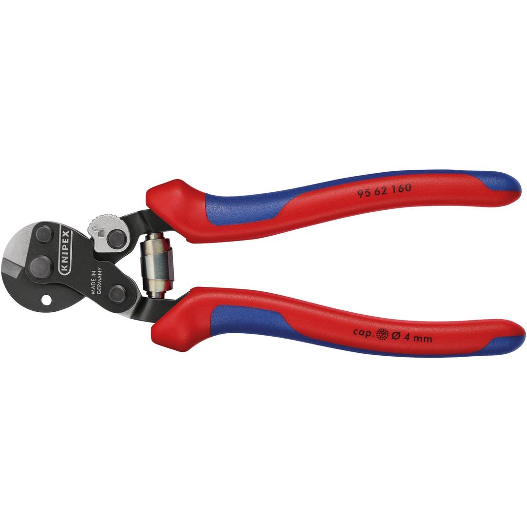 Knipex 04598 Wire Rope Cutters With Heavy Duty Handles 160Mm each - Image 1