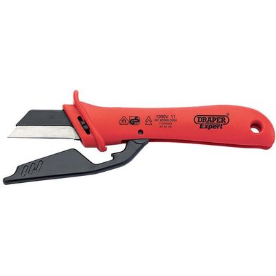 Draper Expert 04616 Vde Approved Fully Insulated Cable Knife 180Mm each - Thumbnail 2